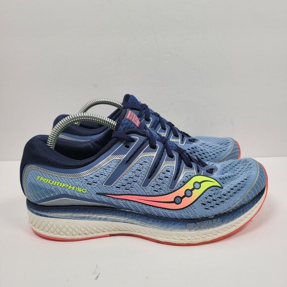 Saucony Shoes - Saucony Triumph ISO FormFit Tech Women's Blue Running Shoes S10462-1 US Size 9